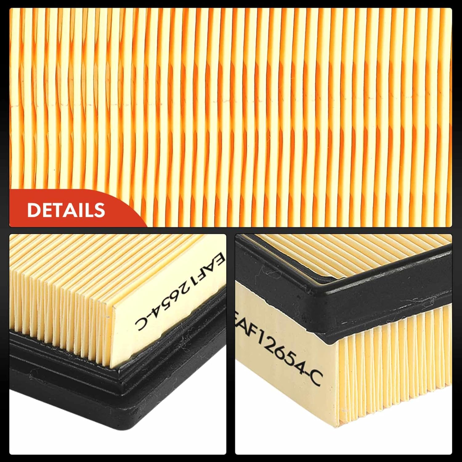 A-Premium 2-PC Engine Air Filter Compatible with Lexus UX250h 2019 2020 2021 2022 2023 2.0L, Replace# 17801-24040, 1780124040