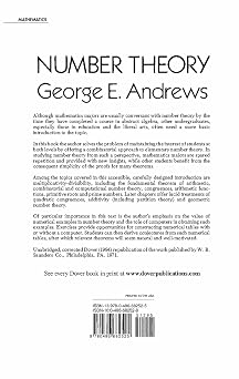 Number Theory (Dover Books on Mathematics)
