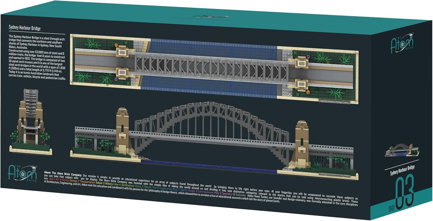 The Atom Brick Sydney Harbour Bridge Premium Building Set