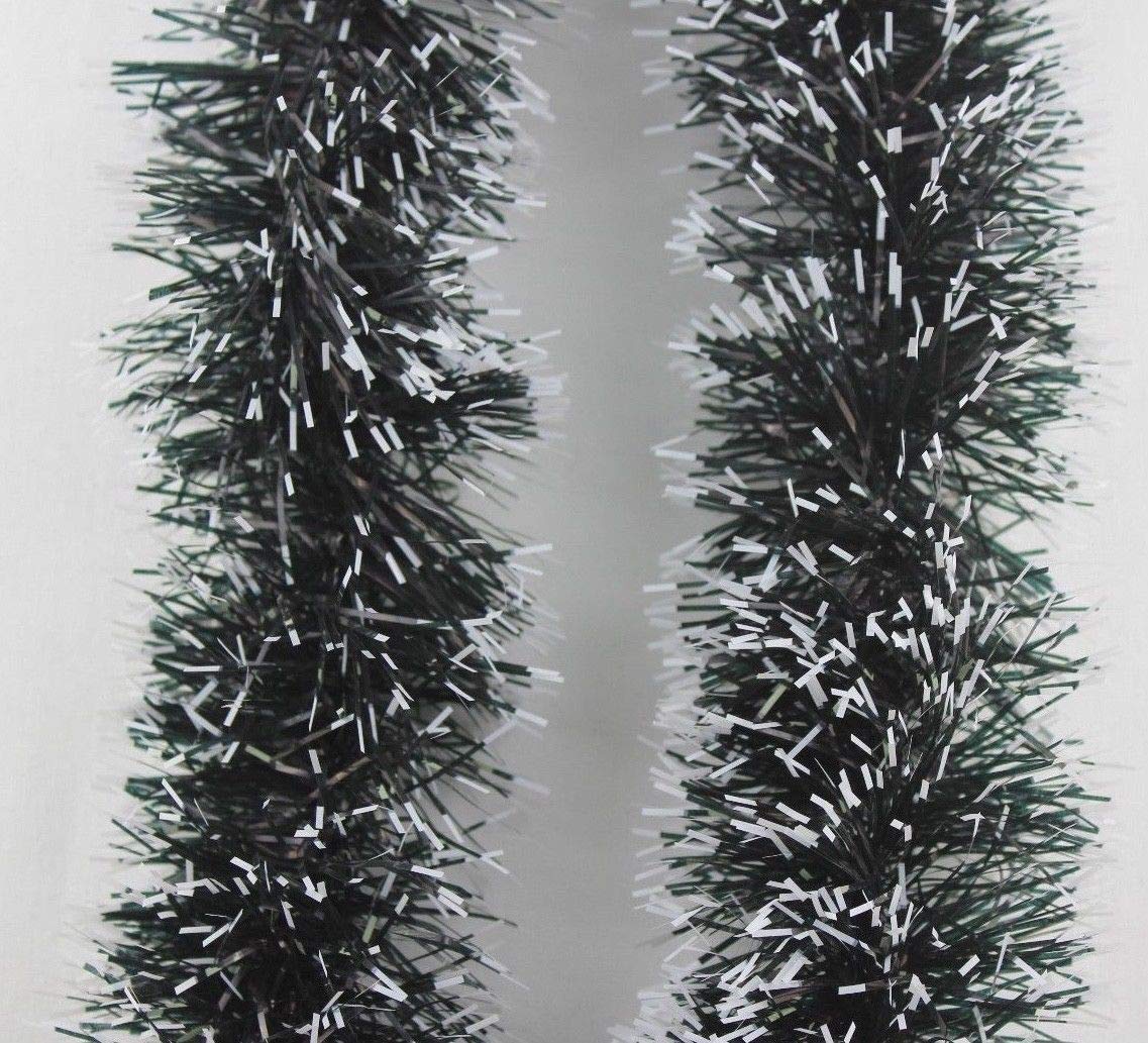 EliteKoopers 2M Snow Chrismas Chunky Shiny Glitter Christmas Tree Garland for Birthday Party Wedding Decoration (50 Pcs)