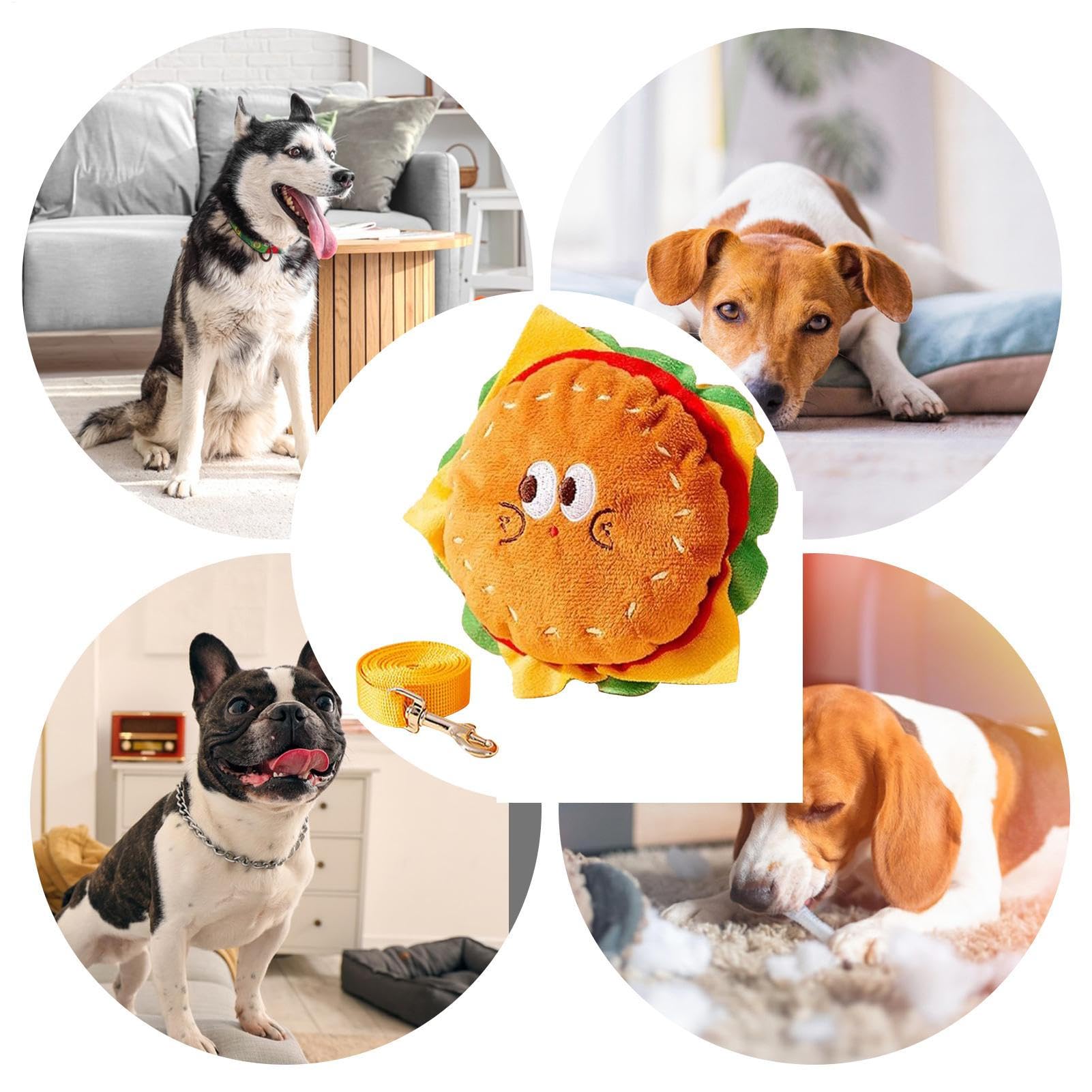 Arnés Con Mochila Para Perro,Chaleco Estilo Pack De Diseño Hamburguesa | Arnés De Paseo Para Perro Diseño Hamburguesa,Para Gatos Y Cachorros Seguridad Entrenamiento Viaje Senderismo Camping Sor