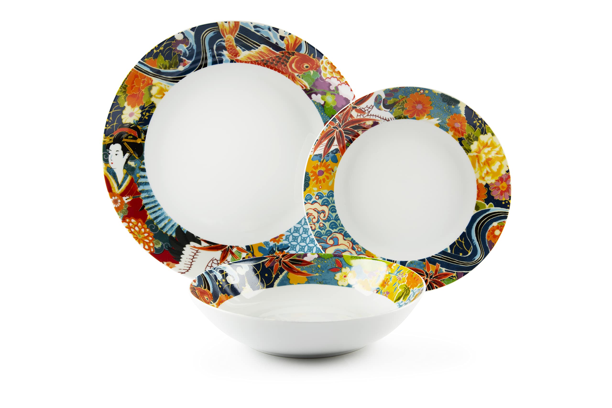 Excelsa Nippon Dishes Service 18 Pieces