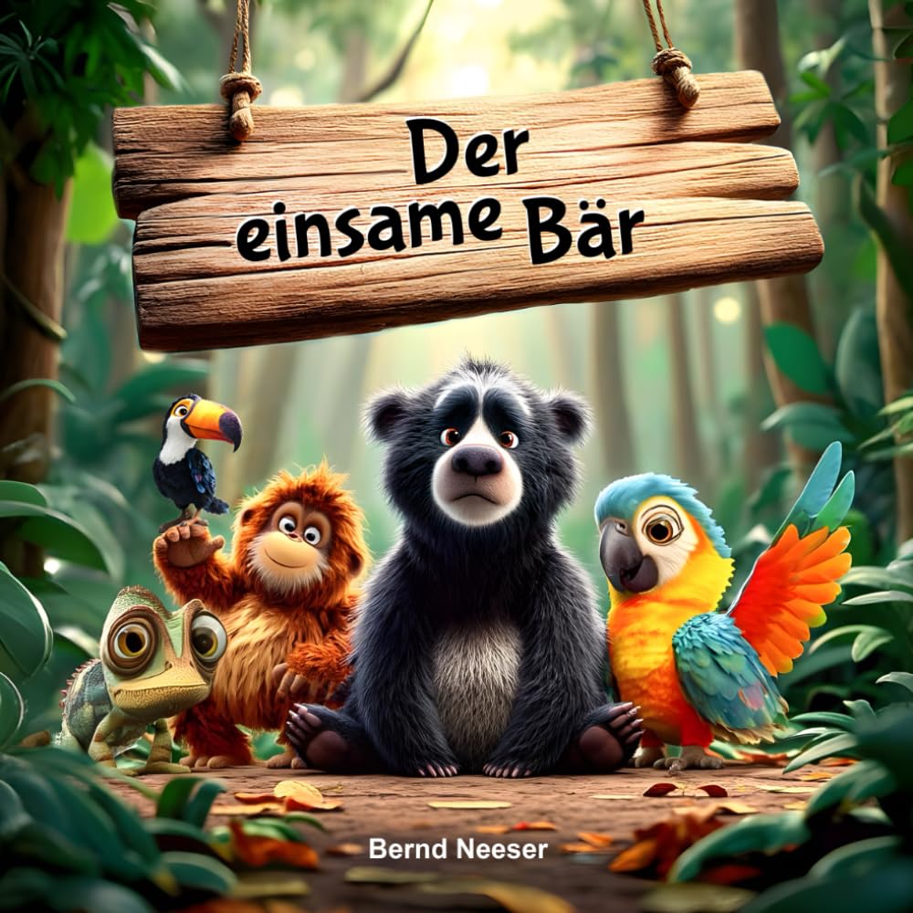 Der einsame Bär: Ein liebevolles Kinderbuch ab 2 Jahren über Freundschaft und Toleranz. Ideales Geschenk und Mitbringsel.
