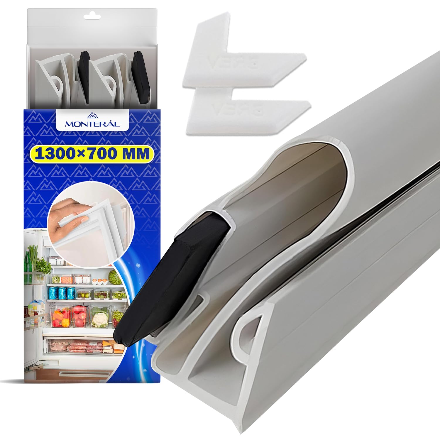 Kit Universal Magnéticas Junta Puerta Frigorifico para Congelador 1300x700 mm - Garantía de 10 Años - MONTERAL