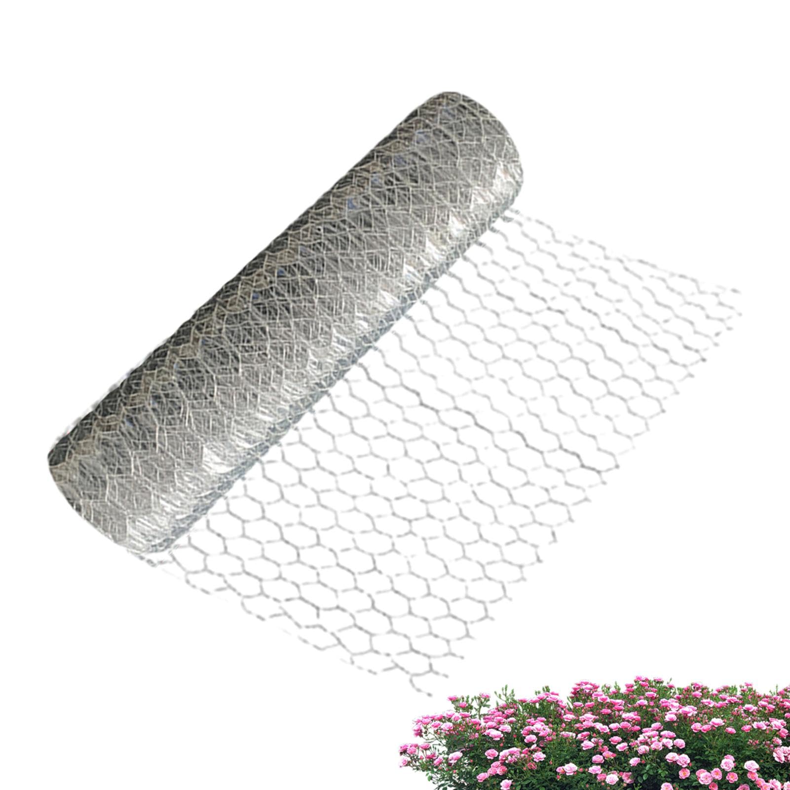 Kunststoff-Mesh-Zaunrolle, 40 Cm X 15,7 M – Weiß, Für Garten, Haustiergehege, Hühner, Hunde & Pflanzen