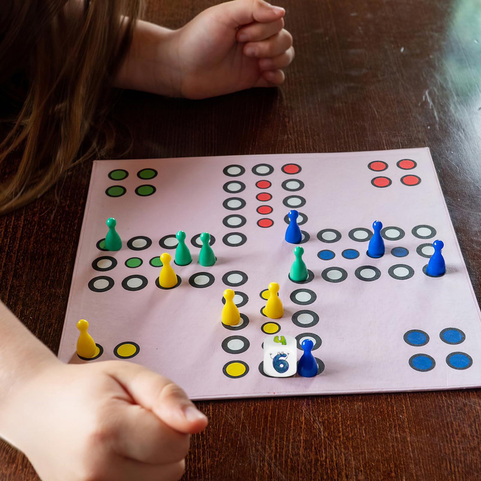 ibasenice 20pezzi Dadi Acrilici Lati Per Giochi Da Tavolo e Insegnamento Dadi Vuoti Per Progetti Creativi e Attività Didattiche
