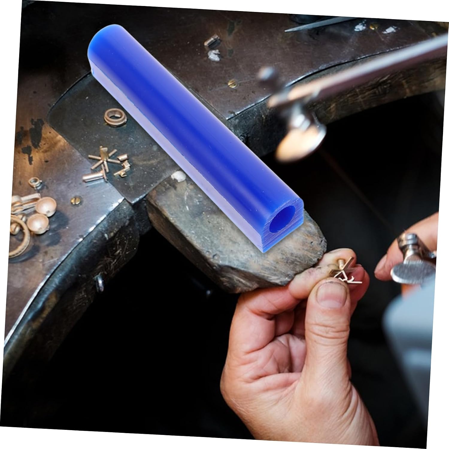 FONDOTIN Hollow Ring Wax Mold for Jewelry Making Precision Crafting Tube for Men Women Rings for Educational Professional Use Artistic Detailing Versatile Wax Molding
