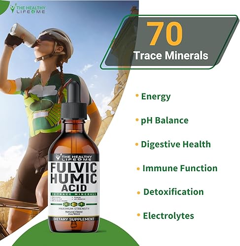 Miniatura 6 de Ácido fúlvico + 72 oligominerales | Ácido húmico fúlvico | Digestión | Hidratación | Keto, Gota de suplemento dietético | Energía | Balance de pH |