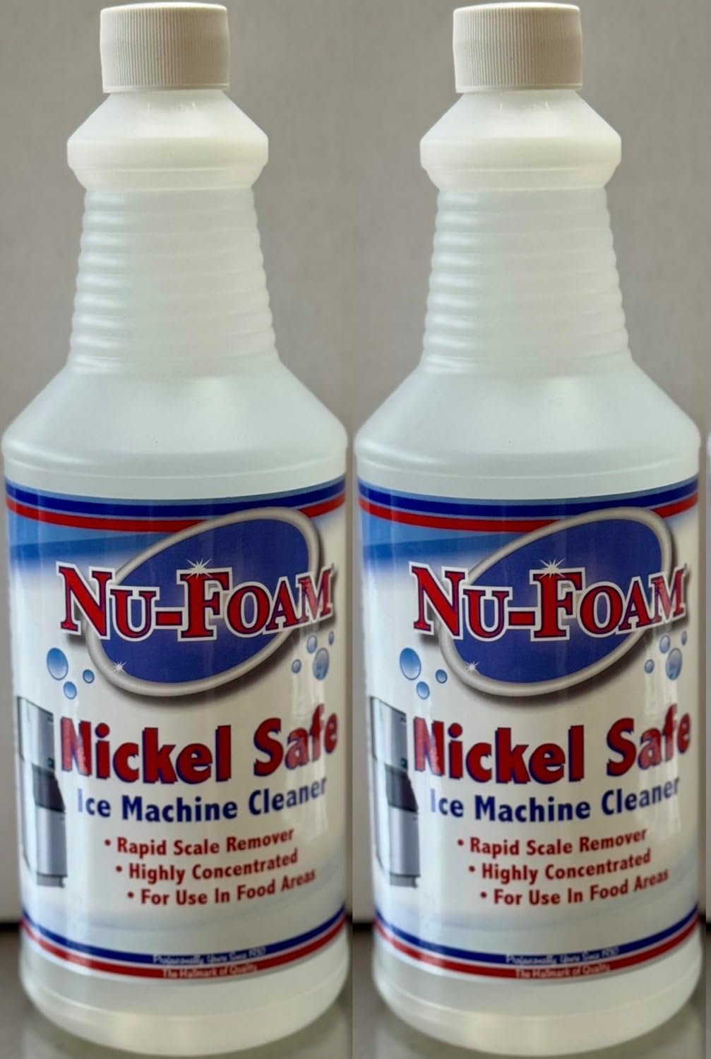 Nu-Foam Ice Machine Cleaner and Descaler, 32 fl oz, Nickel Safe, Compatible with All Major Brands (32 oz (Pack of 2))