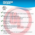 HQRP Garbage Disposal Power Cord Kit Compatible with InSinkErator CRD-00 Badger, Compact, Cover-Control-Plus, Essential, Excel, Select, Select Plus, Septic Assist, SupremeSS, 16-AWG, 3-FT, UL Listed