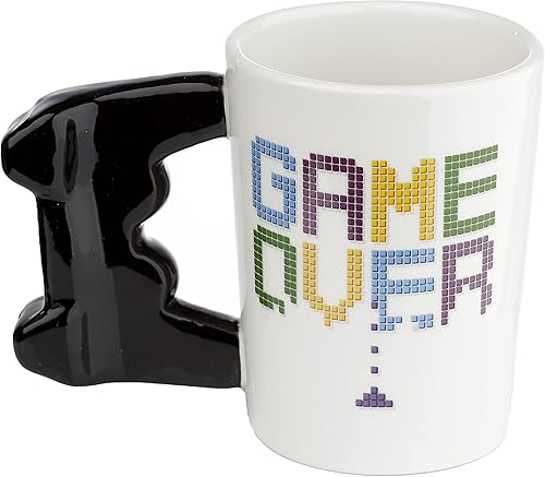 Miniatura 3 de Game Over Game Controller Taza de café con mango de cerámica - Divertidos accesorios para el hogar, regalos lindos para novia, tazas grandes para