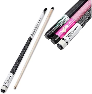 Pool Cue Snooker Cues 57 Inch Stylish Billiard Cue, Easy to Control,10.5 Mm Cue Tips, Delicate Pattern, Commercial Home Billiard Stick, Men and Women 230109ColorWhite,Size