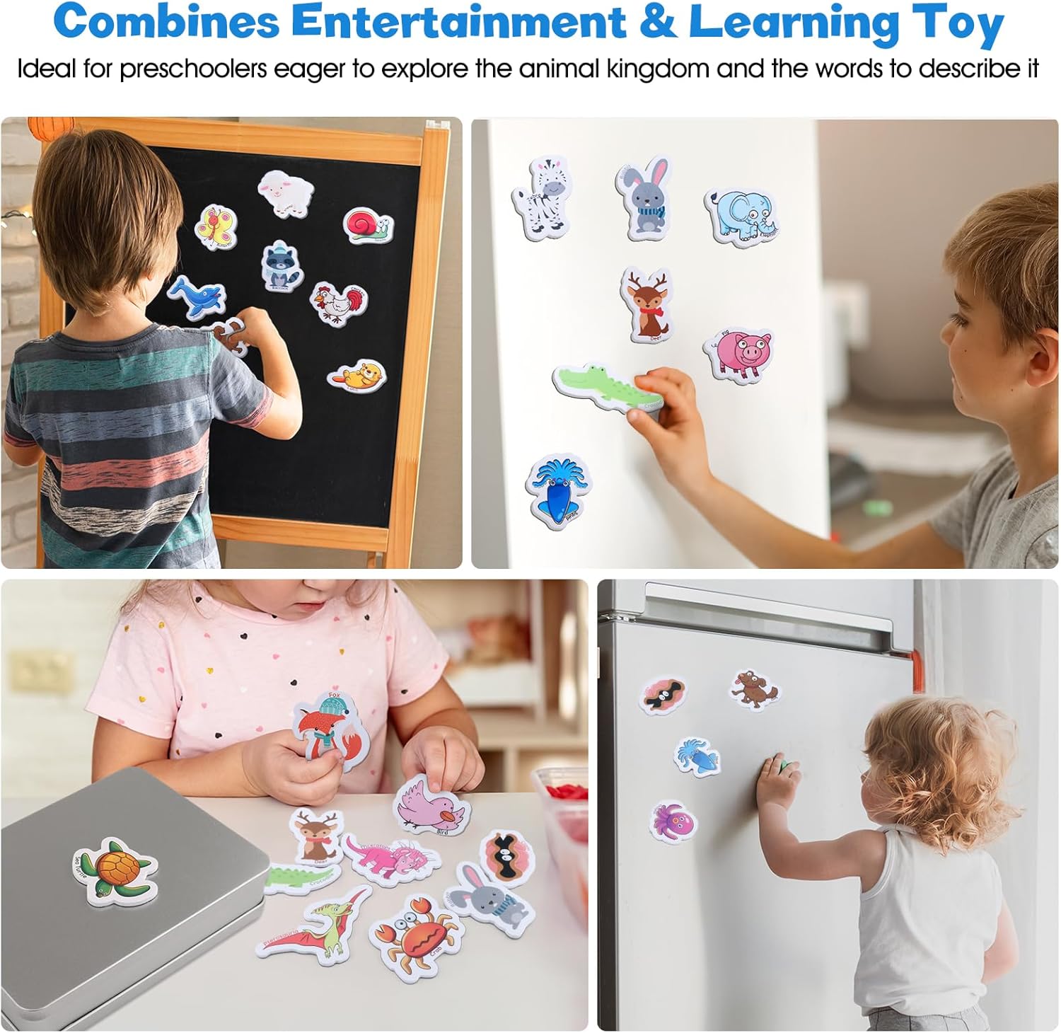 Fridge for Toddlers Animals Toys for Refrigerator