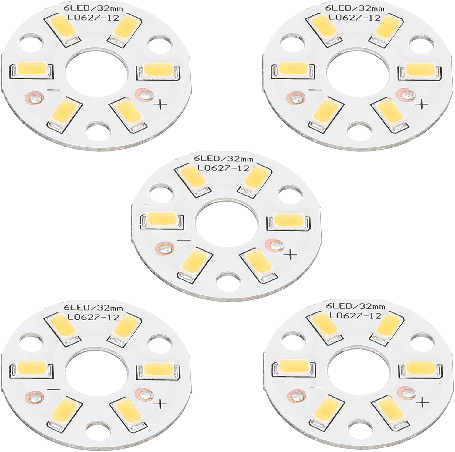 MECCANIXITY COB LED Light Chip Bead 3W 120lm 4000-4500K 32mm 9-11VDC Energy Saving Bulb for Spotlight Floodlight Replacement Natural White 10Pcs