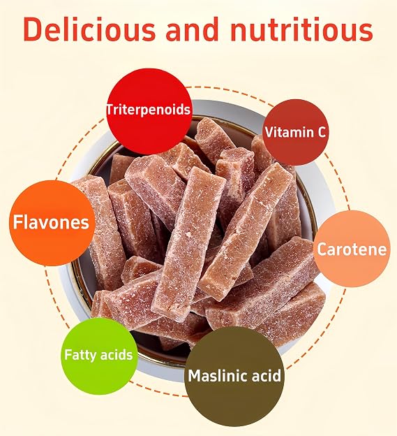 MKSDDF-250g Haw Flakes Hawthorn Cake Classic Chinese Snack Candied Fruit Dried Fruit Sweet and Sour Pastry-suitable for The Elderly and Children (Hawthorn balls*250g)