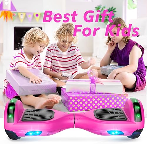 Miniatura 61 de CBD Patinete con luces LED Corlorful, ruedas de 6.5 pulgadas, scooter doble de 300 W para niños, niñas, niños y adultos, todas las edades A01-blanco