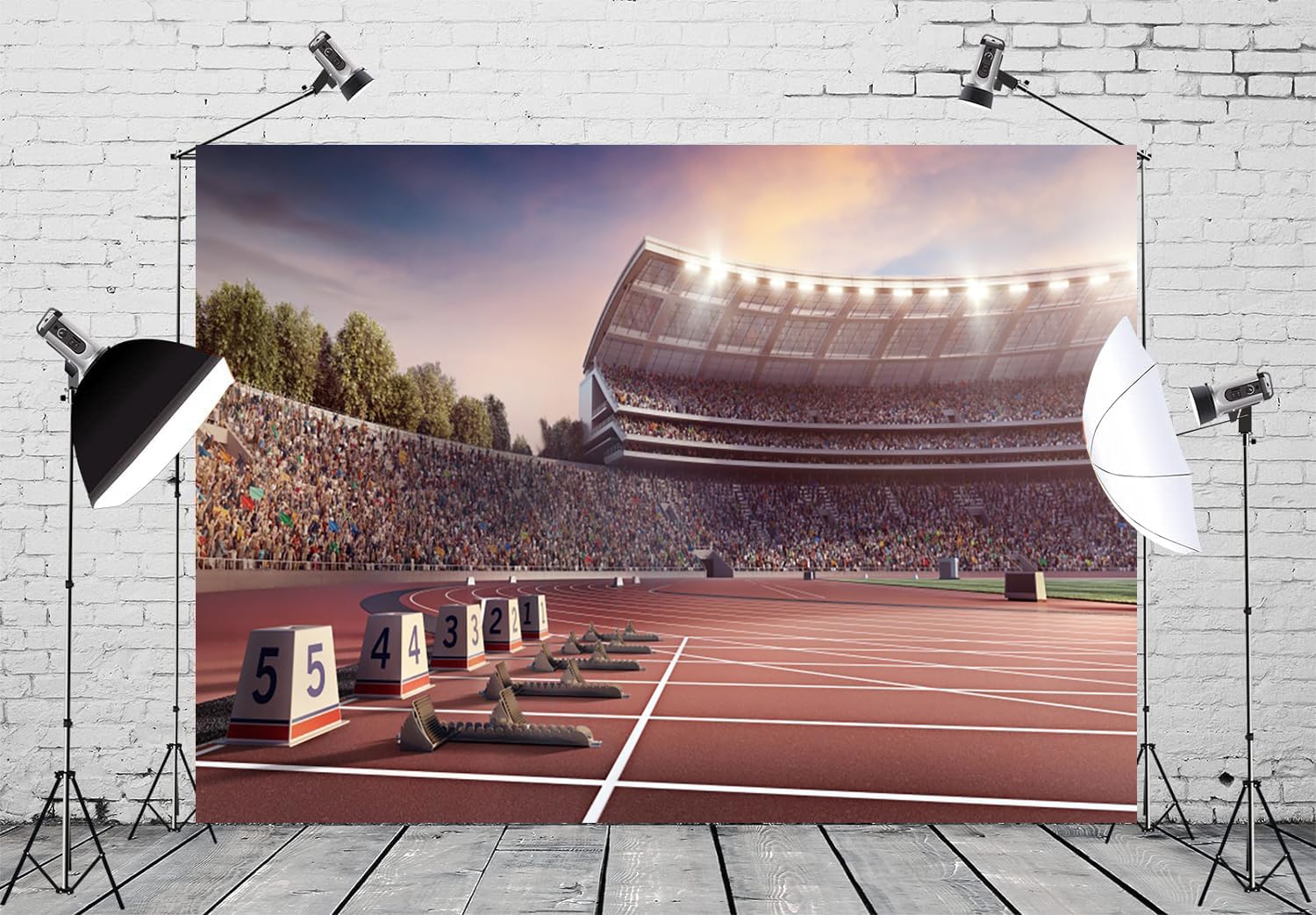 9x6ft Running Track Backdrop Athletics Sport Runway - View #3