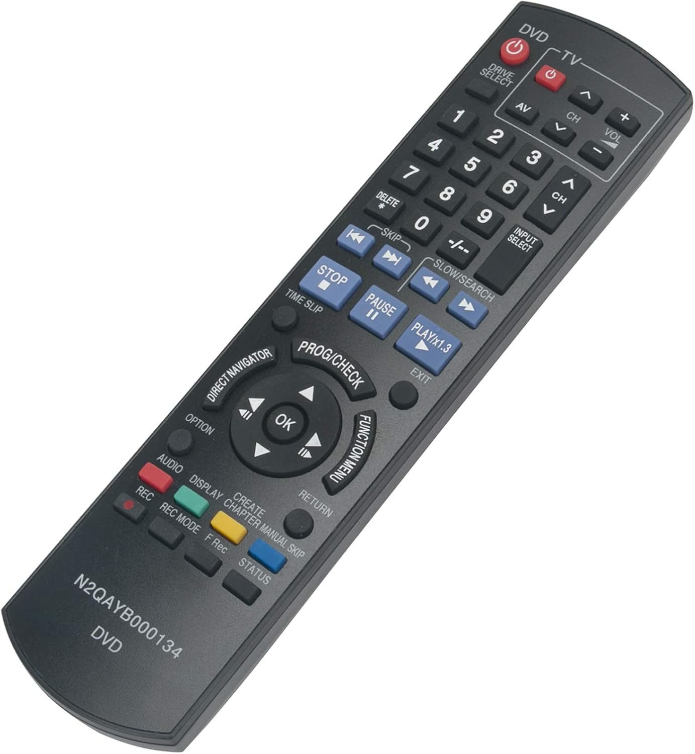 VINABTY N2QAYB000134 Replacement Remote Fit for Panasonic DVD Recorder DMR-EH57 DMR-EH67 DMR-EH68 DMR-EH58 - Image 3