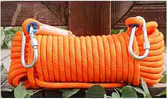 Corda Da Arrampicata Statica 14mm - Per Discesa E Sicurezza Outdoor - Con Moschettoni In Acciaio - Foto 13