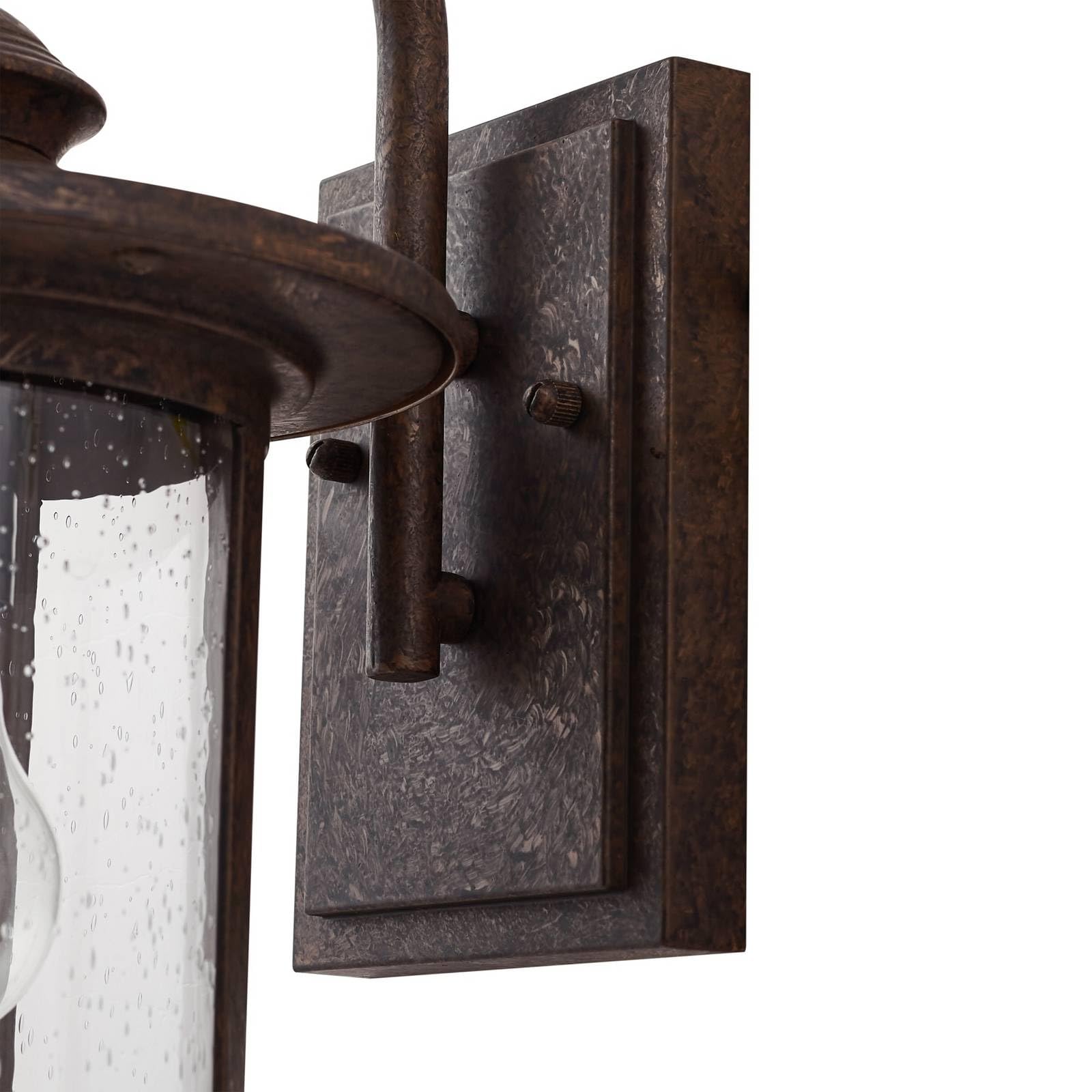Lindby Wandlampe außen Laterne rostfarben, Wandleuchte aussen Aussenleuchte IP23 Außenlampe 1x E27 ohne Leuchtmittel Außenbeleuchtung Hauswand Garten