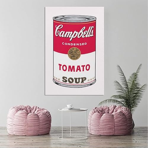 Miniatura 3 de LEES TOSS Andy Warhol - Póster decorativo para pared, diseño de lata de sopa (tomato), para habitación, estética, sala de estar, sin marco: 20 x 30