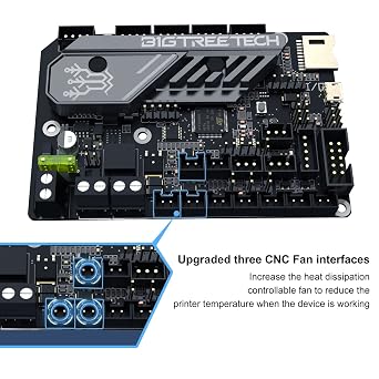 BIGTREETECH SKR Mini E3 V3.0 32 Bit Control Board Integrated | TMC2209 UART Stepper Driver Supports Marlin/Klipper Compatible Ender 3/Ender 3 Pro/Ender 3 V2 Ender 5 3D Printer Motherboard
