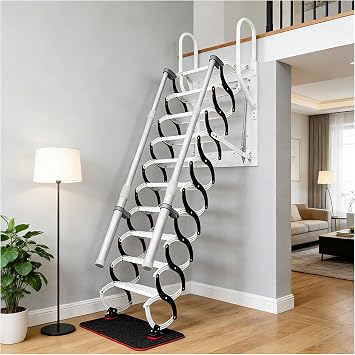 Wall Mounted Attic Stairs 9 Steps for 2.2-2.3m Lofts