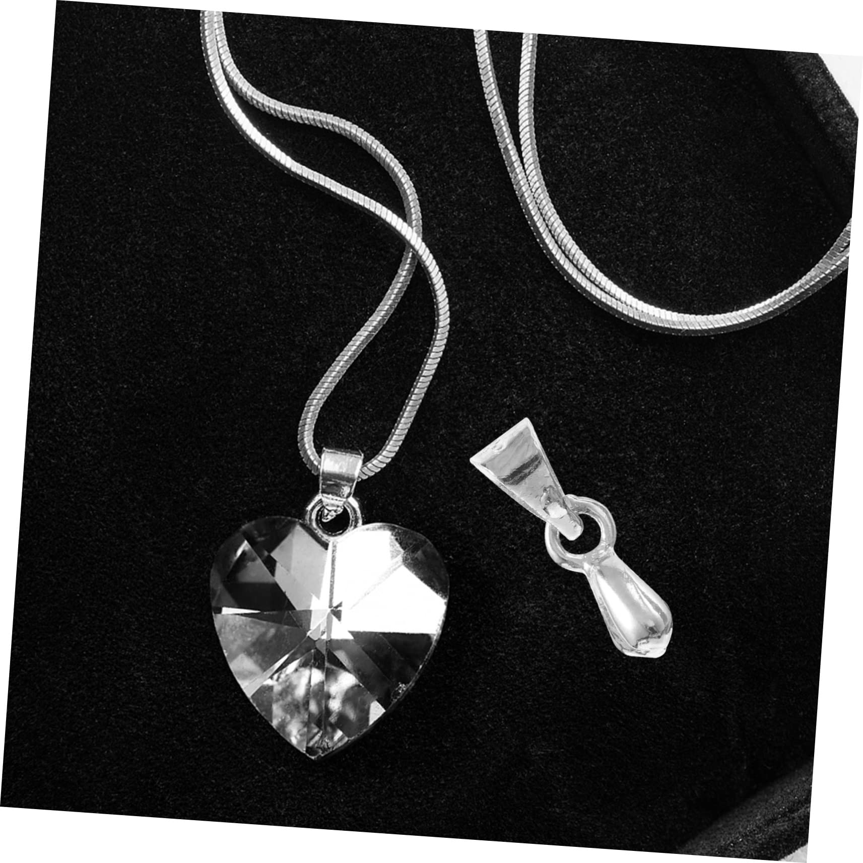 Tofficu 5 Set Fibbia Pendente Fermagli Per Ciondoli Di Gioielli Catena Kit Per Realizzare Braccialetti Kit Per La Creazione Di Gioielli Kit Di Perline Filo Argento Silver 100 Pezzi * 5