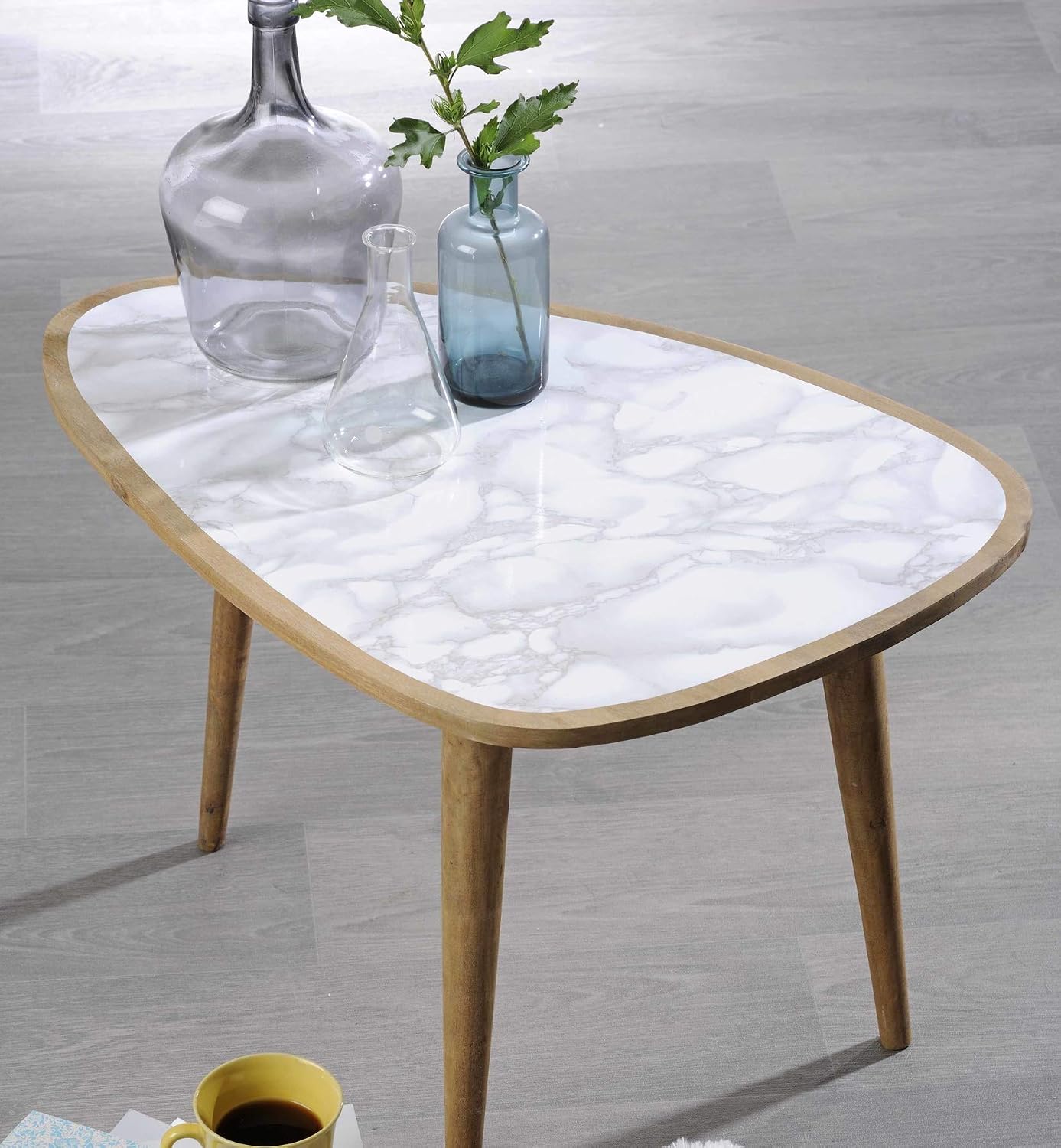 Venilia Adhesive Film, Marble Grey Marble Look Grey, 45 cm x 1.5 m, 95μ Thickness, Self-Adhesive Furniture Film - Image 3