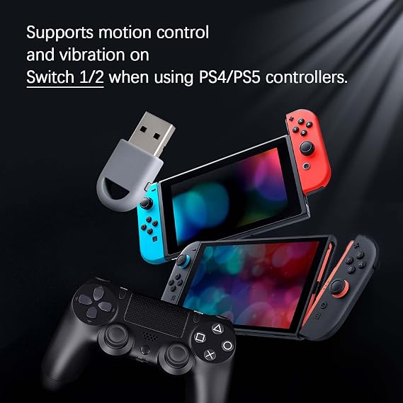 GuliKit Hyperlink 2 Wireless Adapter for PC,SteamOS,Switch 1/2,Android | Ultra Low Latency 2.95ms, Plug and Play for PS5/ Edge, PS4, X Box Series, Elite 2, Switch Pro Controllers