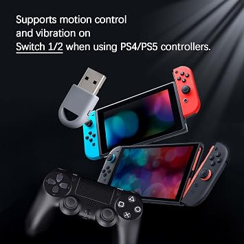 GuliKit Hyperlink 2 Wireless Adapter for PC,SteamOS,Switch 1/2,Android | Ultra Low Latency 2.95ms, Plug and Play for PS5/ Edge, PS4, X Box Series, Elite 2, Switch Pro Controllers