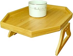Arm Table Clip On Tray Sofa Table for Wide Couches. Couch Arm Tray Table, Portable Table, TV Table and Side Tables for Small Spaces. Stable Sofa Arm Table for Eating and Drink Table