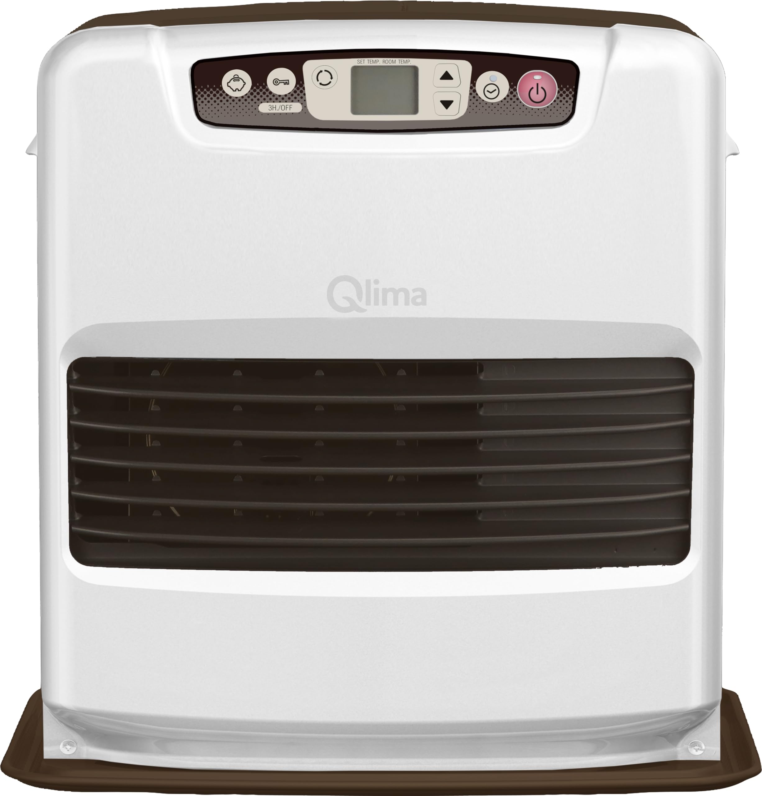 Qlima Laser kachel SRE 4035 TC wit - Poêle à combustible laser liquide portable - 3500 W - 140 m3 - Blanc/Noir