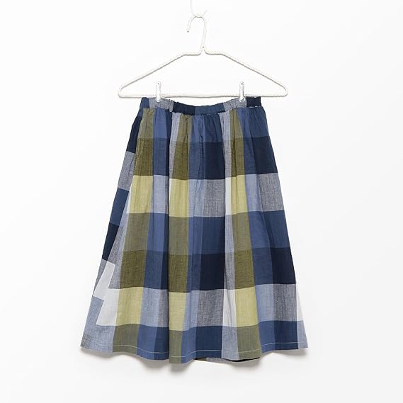 Amazon サマンサモスモス Sm2 綿麻大柄チェックスカート ネイビー M スカート 通販