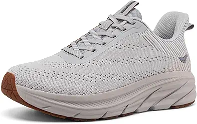 Men's Road Running Walking Shoes | Max Cushioned Comfort | Durable Non-Slip | Breathable Athletic Tennis Cross-Training Sneakers