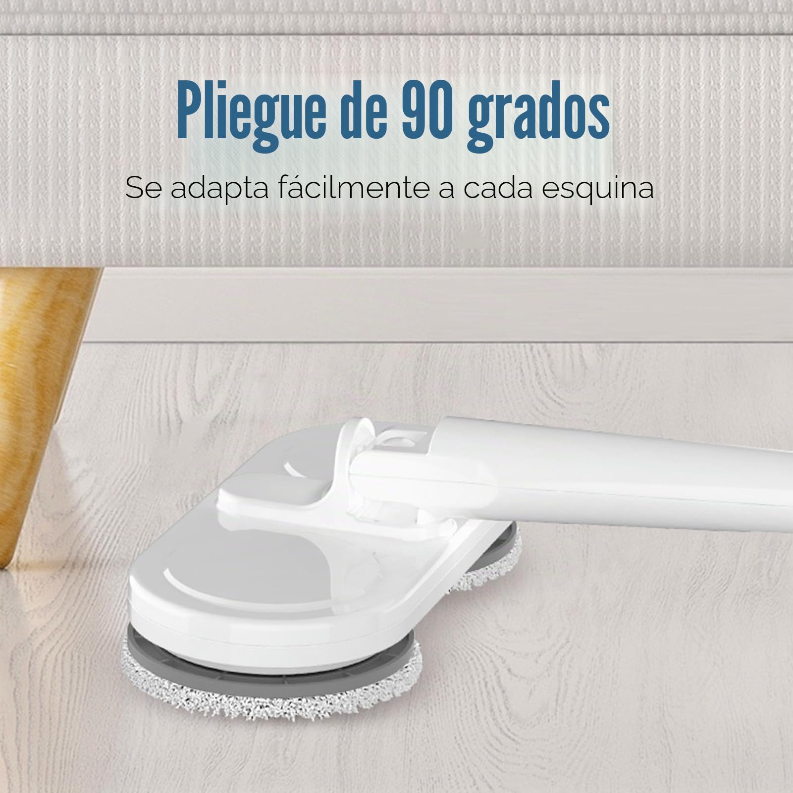 Trapeador Eléctrico Inalámbrico para Limpieza de Pisos, Limpiador de Pisos Profesional de Mano Trapeadores de Doble Autopropulsados ​​​​eficientes y Recargables para