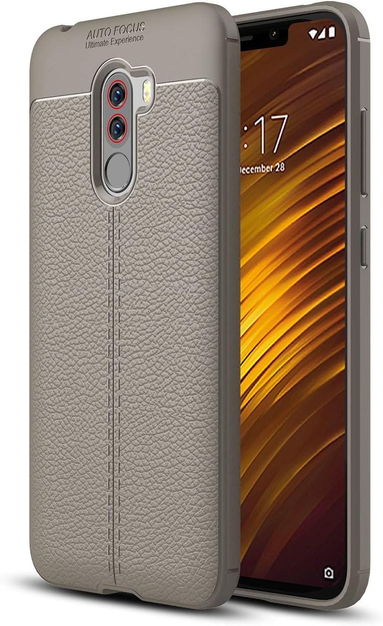 XMTN Xiaomi Pocophone F1,Xiaomi Poco F1 6.18" Case,Premium Ultra Slim Soft TPU Back Case Cover for Xiaomi Pocophone F1,Xiaomi Poco F1 Smartphone (Gray)