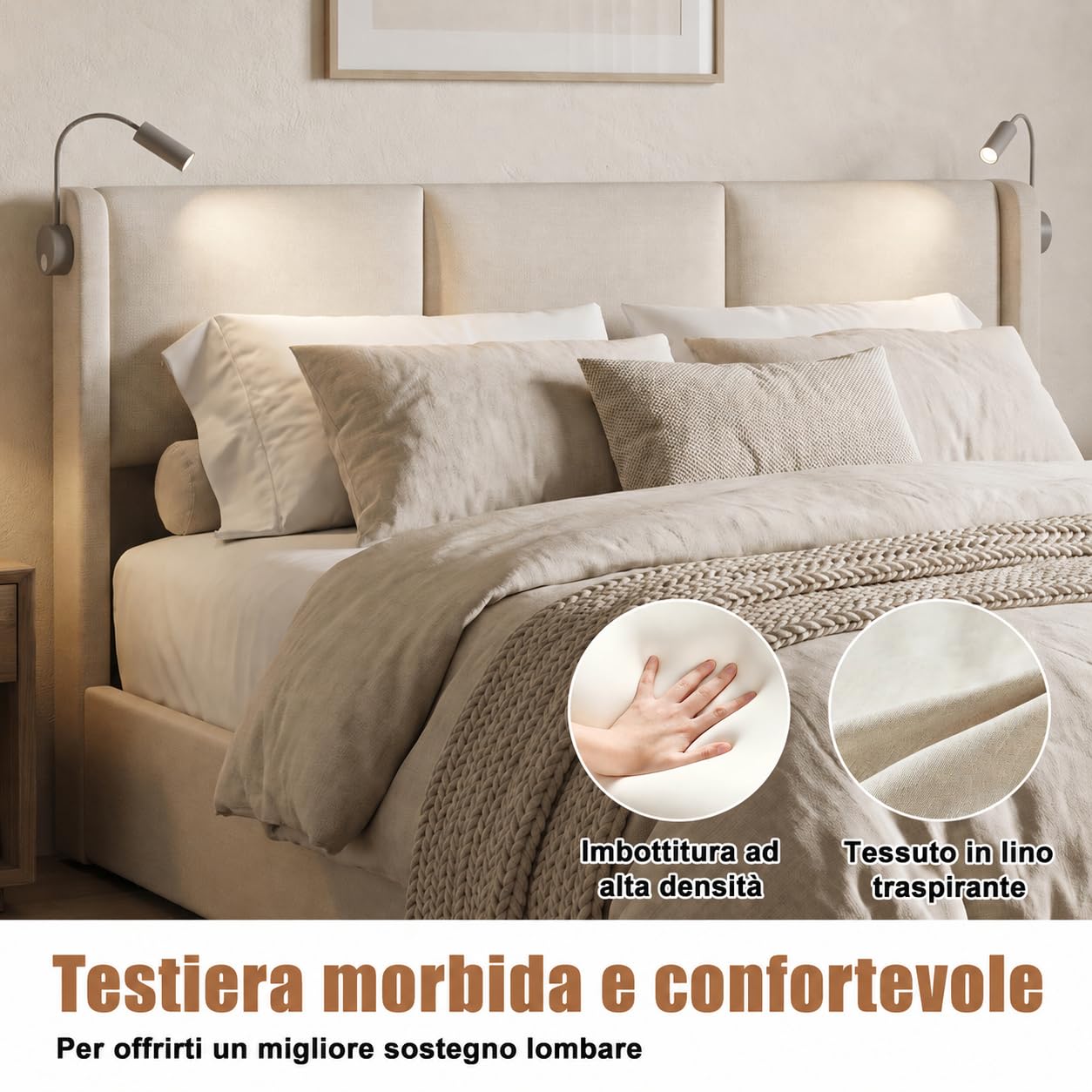 Tapicerowane łóżko 160x200 cm z hydrauliczną skrzynią na pościel, podwójne łóżko z oświetleniem LED i złączem USB, łóżko ze skrzynią na pościel, łóżka z skrzynią na pościel z stelażem, bez