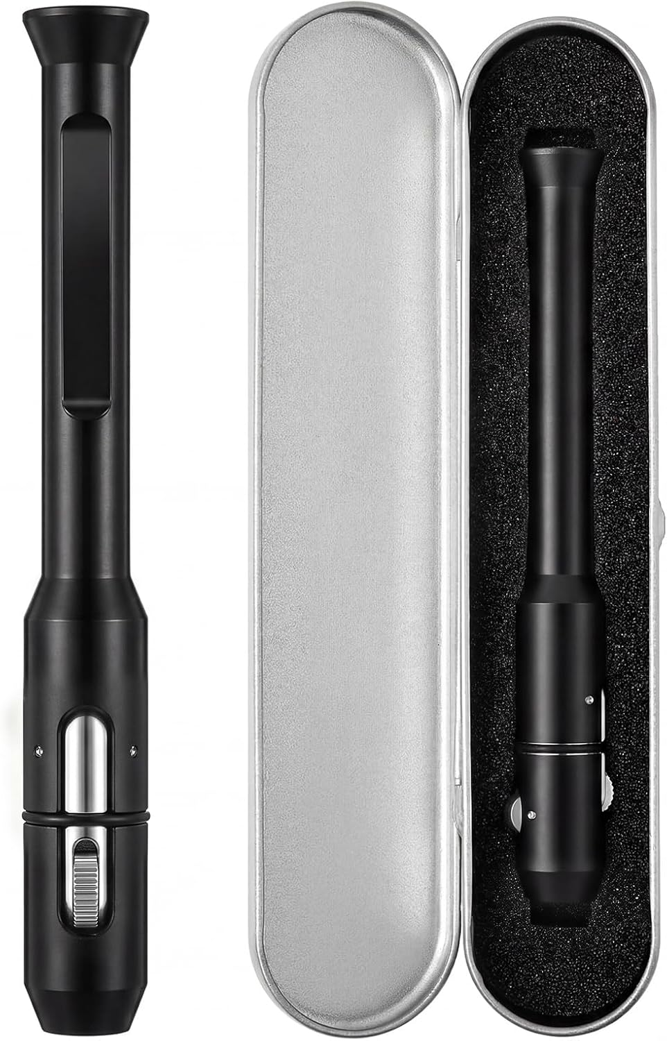 Zonon TIG Wire Feeder Pen Welding Rod Holder Feed Pencil Filler for 1/32"-1/8" (1.0-3.2 mm) Wires Smooth TIG Welding Tool Welder Accessories, with Metal Case for Storage (Black)