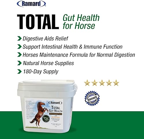 Miniatura 4 de Ramard Total Gut Health Suplemento de caballo para la digestión, suplemento de polvo de caballo para la salud gastrointestinal y equilibrio