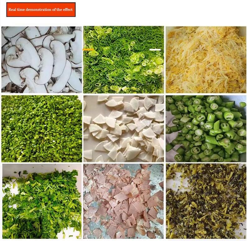 Commercial Green Onion Cutter Cleaf Vegetable Segment Cutter Chili Ring Cut Chives Sauerkraut Shredded Cutting Machine