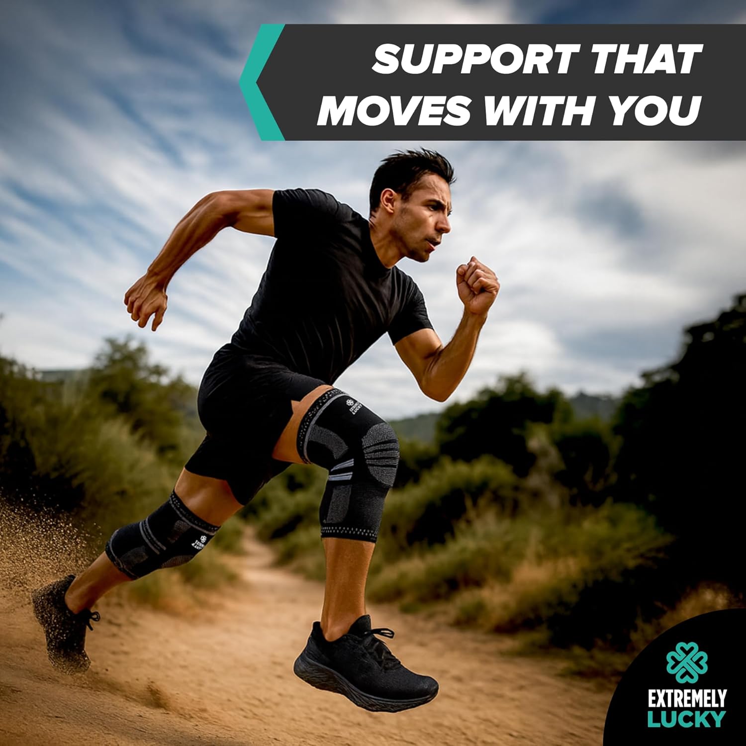 Knee Brace for Comprehensive Pain Relief and Support – Includes Patella Gel Pad and Side Stabilizers – Ideal for Meniscus Tears, Arthritis, Joint Pain, ACL, PCL, MCL, Runners, and Workouts (X-Large) - Image 5