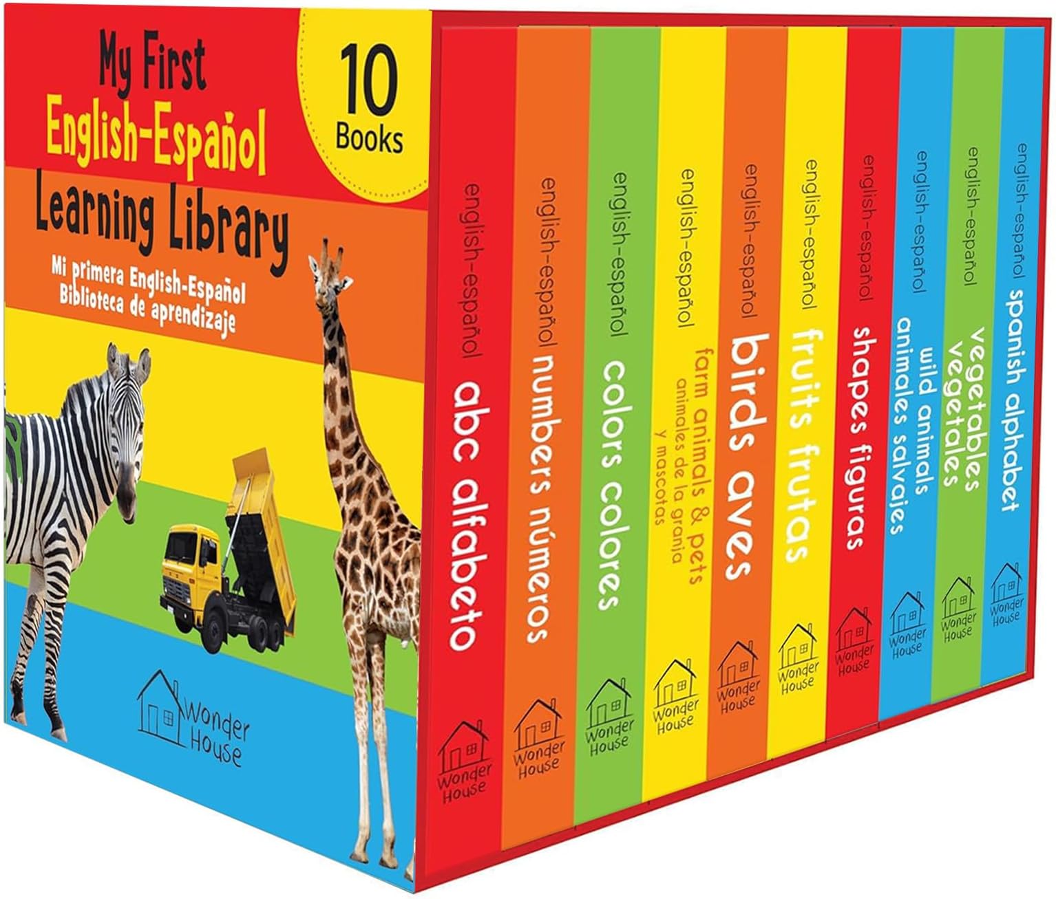My First English - EspaƱol Learning Library (Mi Primea English - EspaƱol Learning Library) : Boxset of 10 English - Spanish Board Books