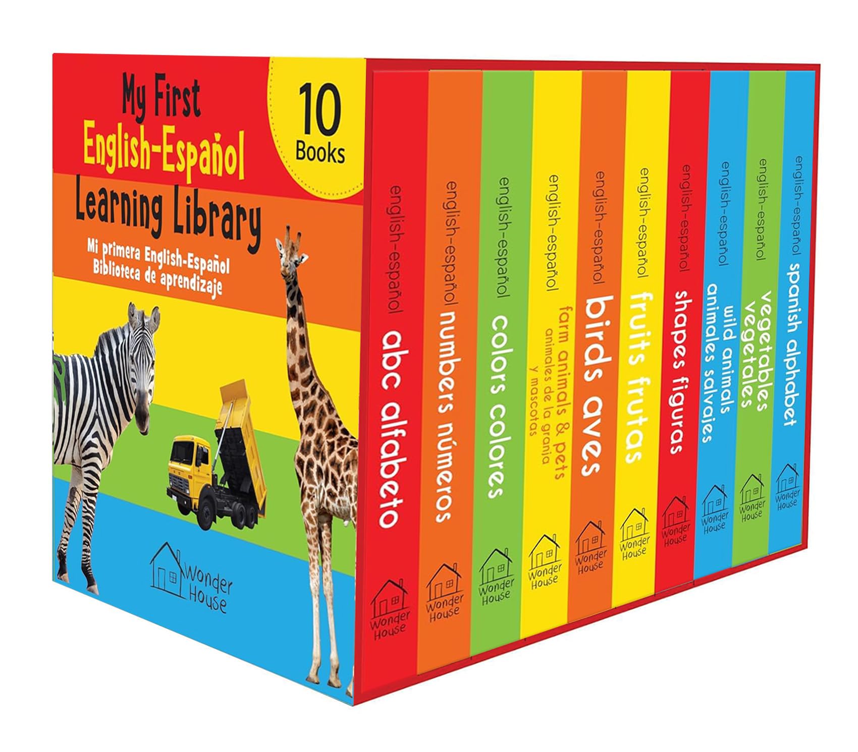 My First English - Español Learning Library (Mi Primea English - Español Learning Library) : Boxset of 10 English - Spanish Board Books