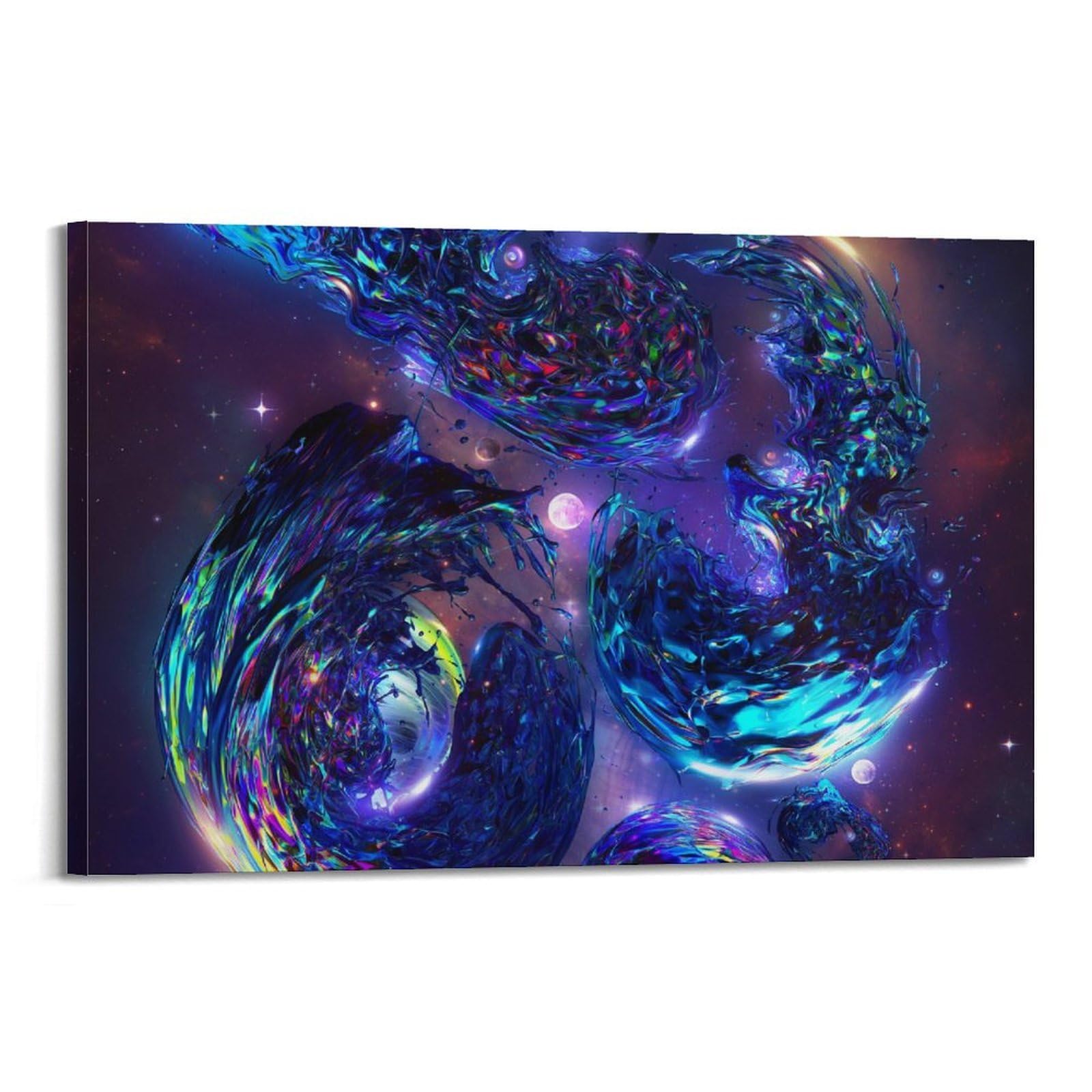 OKAHYS Swarm Planets Space Poster Decorative Painting Canvas Wall Artworks Picture 24x36inch(60x90cm)