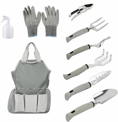 9Pcs Planting Hand Tool Set with Storage Bag
