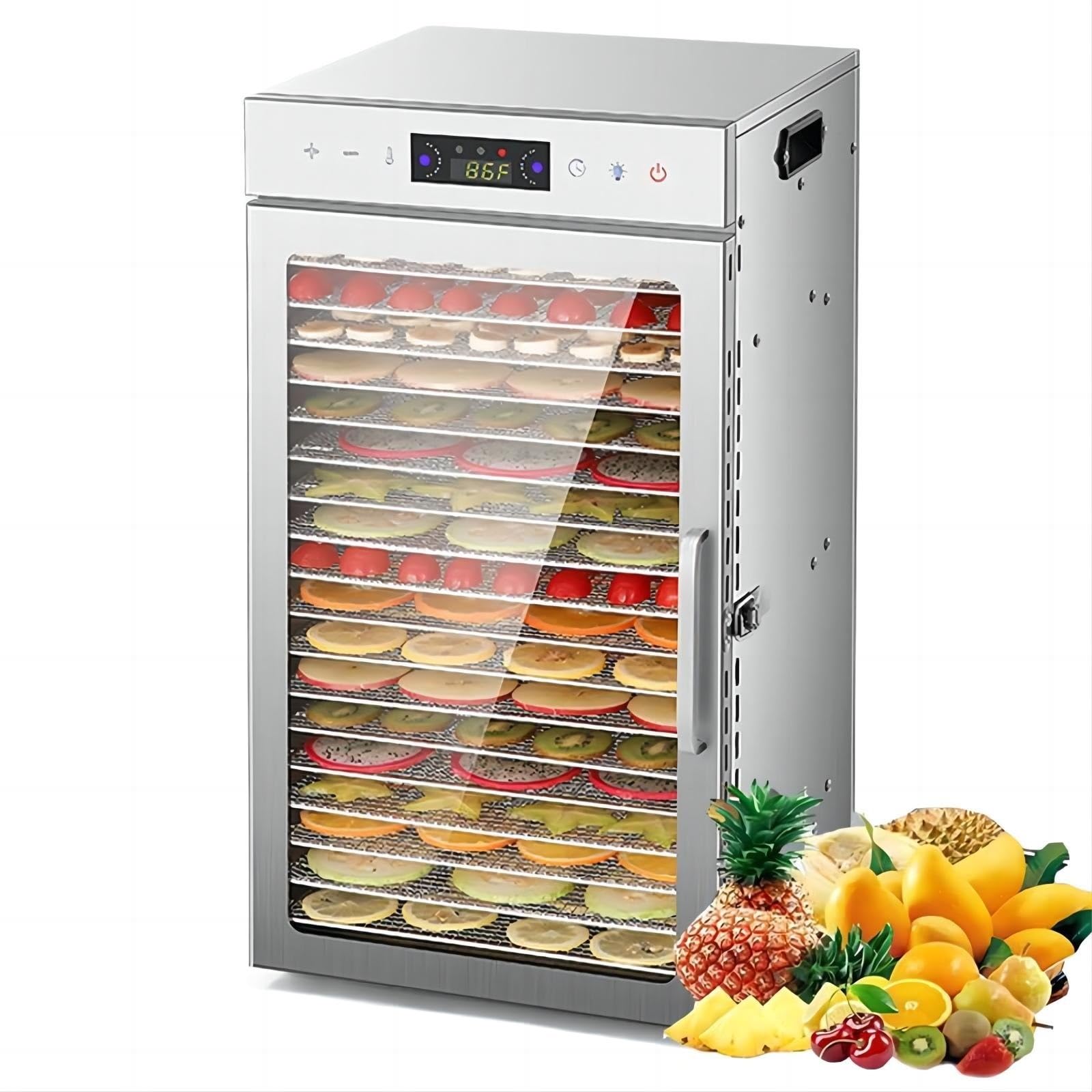 LOOPFKL フードドライヤー 食品乾燥機 8層ステンレス製大容量野菜乾燥機 業務用/家庭用 0～24時間自由調節 35℃～90℃ Amazon.co.jp: LOOPFKL フードドライヤー 食品乾燥機 8層ステンレス製大容量野菜乾燥機 業務用/家庭用 0～24時間自由調節 35 ℃～90℃までの温度設定 110V 電気食品脱水機(18段) : ホーム＆キッチン