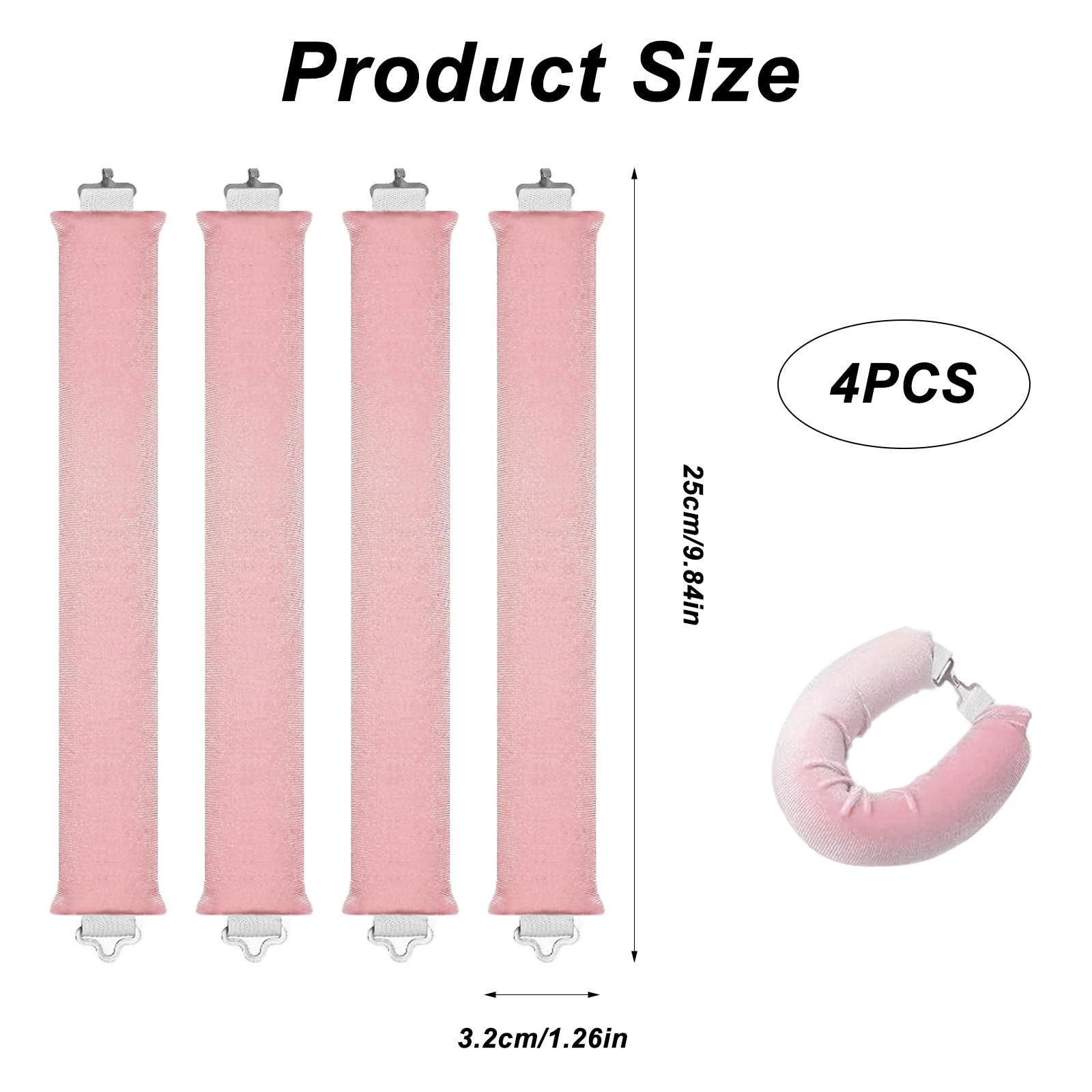 4 PCS Heatless Curlers Set - Image 2