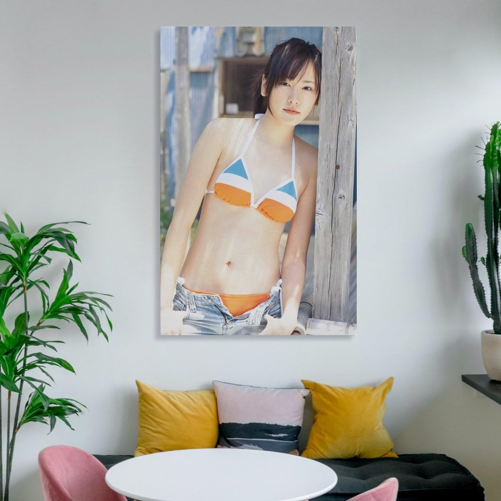 Amazon.co.jp: 女優 新垣結衣 写真 (15) ポスター 装飾 絵 キャンバス