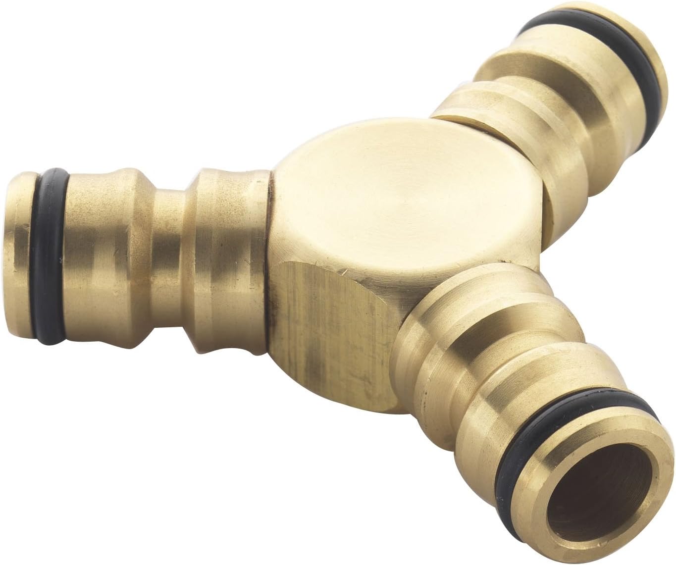 Spear & Jackson BWF8 Triple Male Brass Hose Connector, Bronze